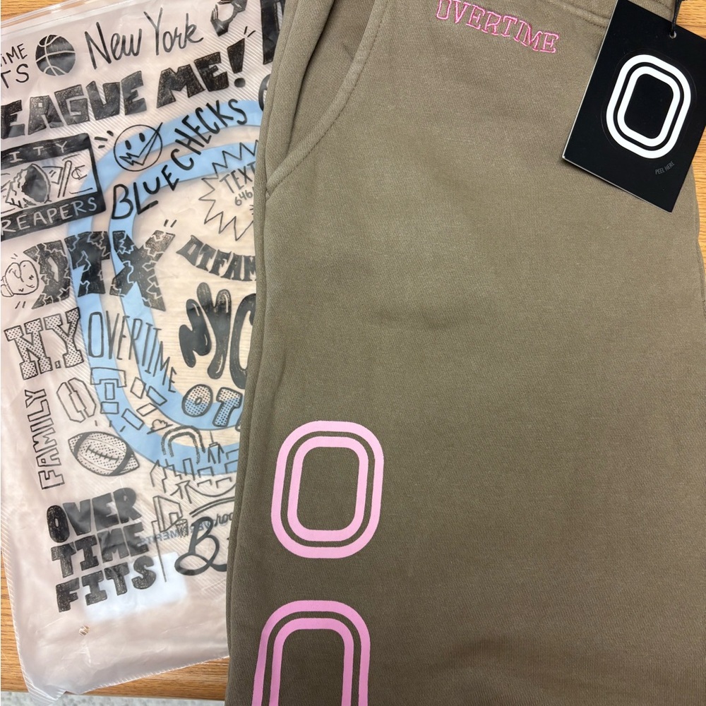 Women’s Tan Bottoms with Pink Accents